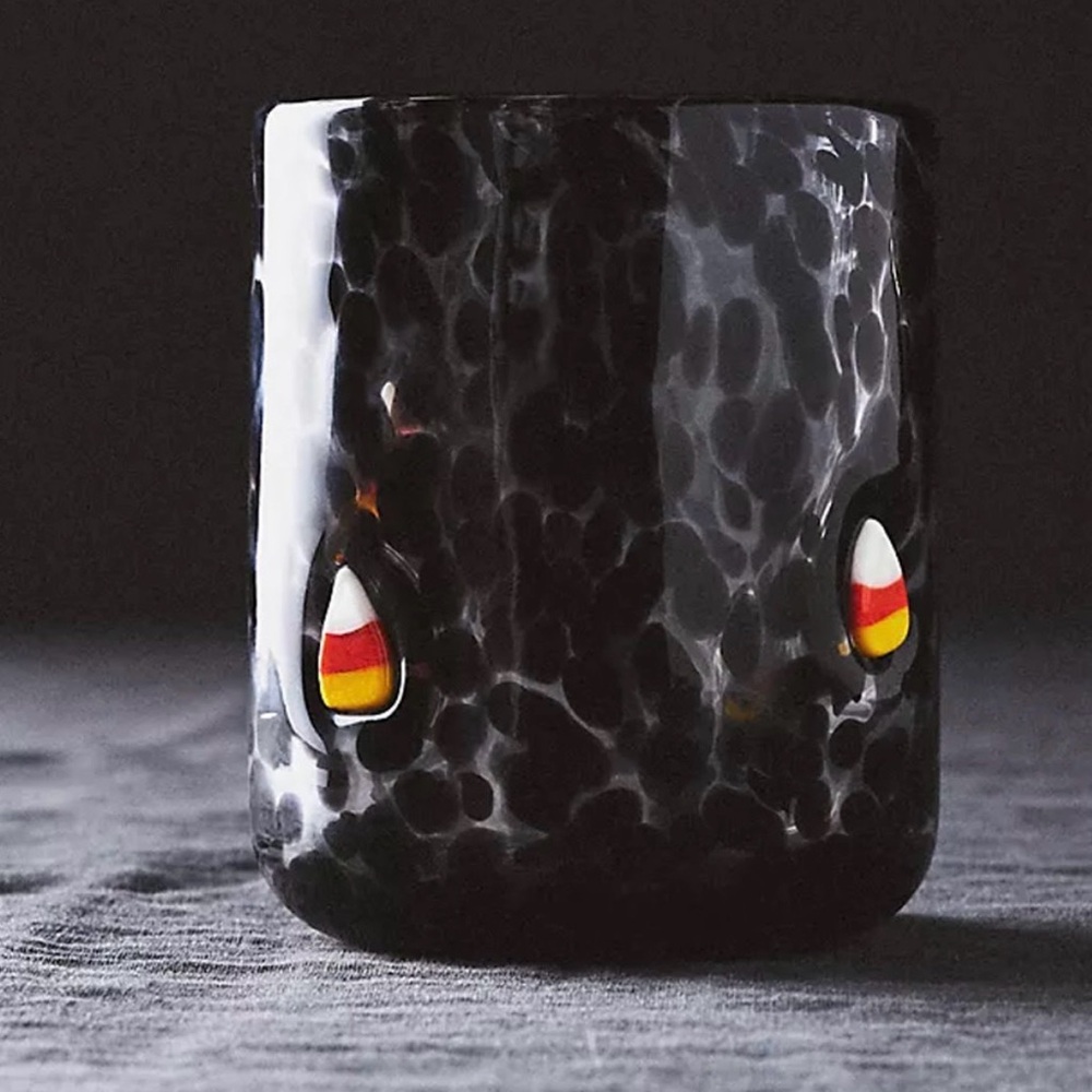NEW Anthropologie The Mystic Icon Juice Glass, Candy Corn